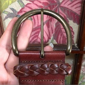 NWT braided Leather AEO belt